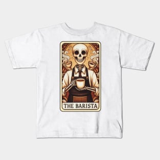 TAROT CARD - THE BARISTA Kids T-Shirt